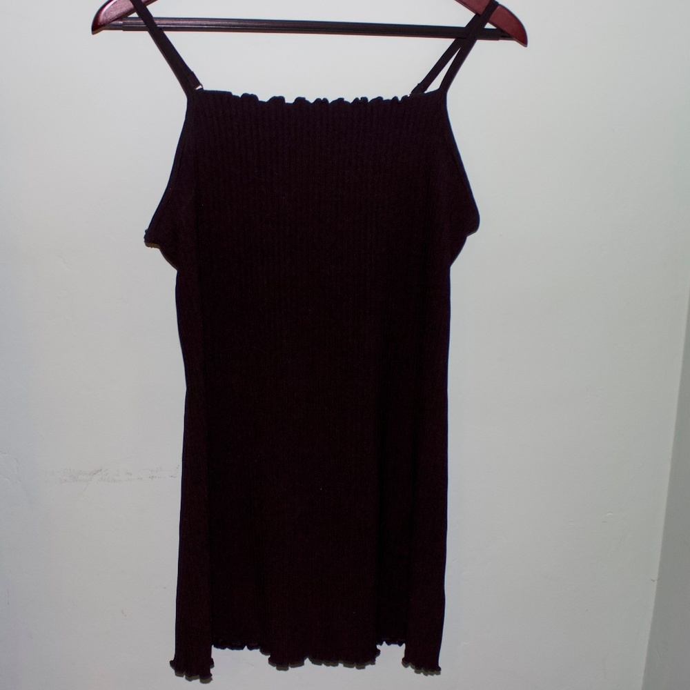 Forever 21 ruffled-trim little black dress